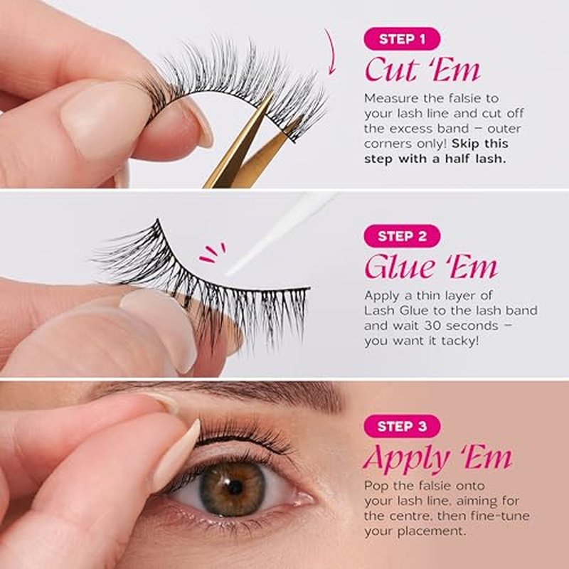 everGREEN Plant Lashes, Lashes Pack, Full Band, Strip Lashes, Natural Wispy Eyelashes, Fake Eyelashes, Plant Based Fibres, Flared & Natural Volume (Flutter Multi-Pack)