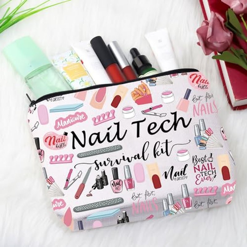 GJTIM Nail Tech Gift Nail Tech Survival Kit Accessories Travel Organizer Bag Manicurist Gift Nail Artist Gift Beautician Gift (Nail Tech2 Bag)
