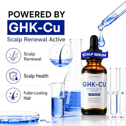 1-Pack GHK-Cu Copper Peptide Hair Growth Serum for Thinning Hair – Scalp Renewal