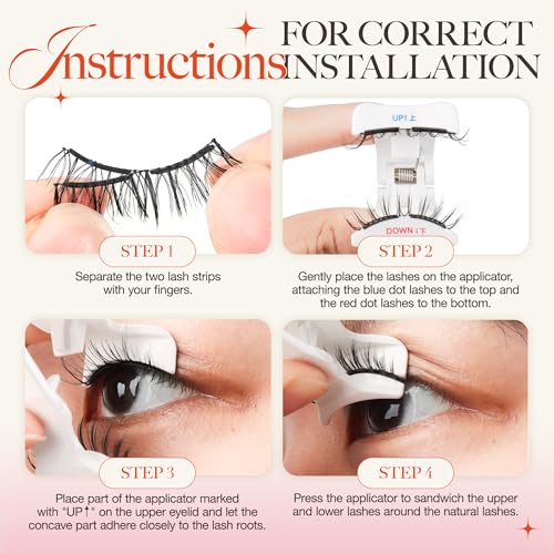 LASHVIEW Aurora Magnetic Eyelashes with Applicator - NEW A02-NEW