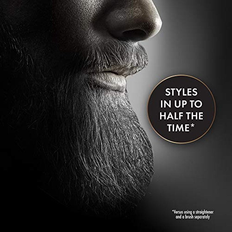 Hot Tools Men¡¯s Beard Straightener Brush| For a Smooth Finish