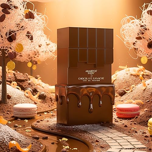 Arabiyat Sugar Chocolate Ganache Eau De Parfum 3.4 Fl Oz - Warm, Fruity & Vanilla Scent