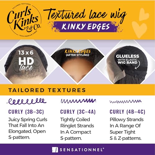Sensationnel Kinky Edges Body Wave Wig 14 Inch - Balayagemocha Synthetic Hair