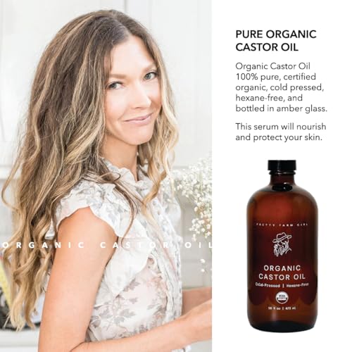 Castor Oil - Organic Cold-Pressed Hexane-Free Skin & Hair Treatment - Amber Bottle - Variation of THIS listing