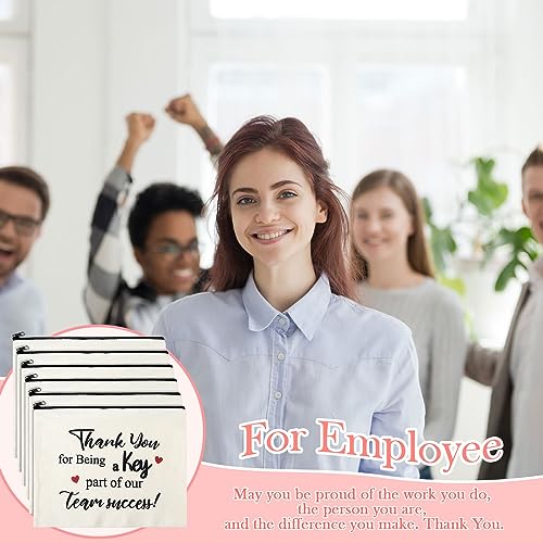24 Pack Employee Appreciation Gifts Cosmetic Makeup Bags for Coworkers