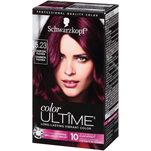 Schwarzkopf Color Ultime Hair Dye 5.23 Charcoal Fuchsia - 2 Pack, Permanent Vivid Color