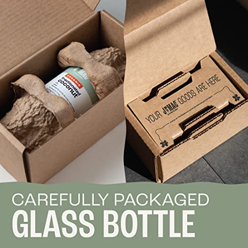 Organic Fractionated Coconut Oil 16 Fl Oz Glass Bottle - Carrier & Moisturizer