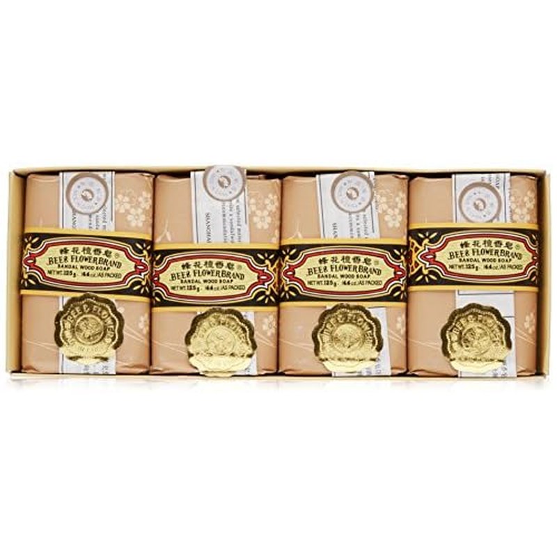 Bee & Flower Sandalwood Soap, 4.4 Oz (Pack of 4)