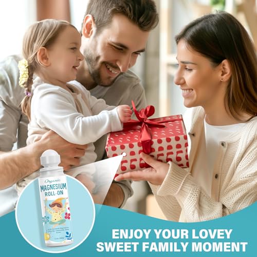 Magnesium Lotion for Kids Sleep & Calm, Magnesium Cream Roll-on Applicator to Help Children Calm & Sleep, Relaxation Formula for Balanced Mood