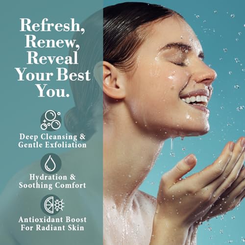 Repechage Hydra Medic Gentle Exfoliating Face Wash for Oily & Problem Skin ? Daily Foaming Gel Cleanser with Salicylic Acid, Laminaria Digitata Seaweed, Aloe Vera, Tea Tree Oil & Green Tea ? 6 fl oz