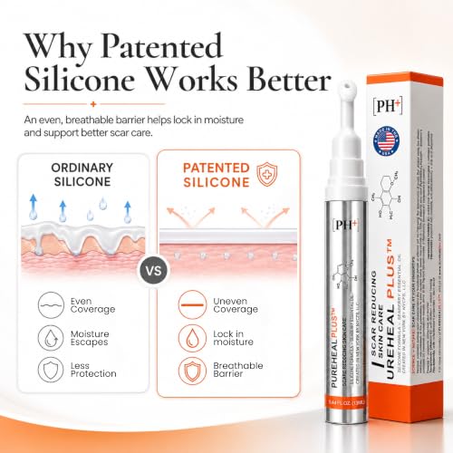 Silicone Scar Removal Gel for Surgery Burns & Acne - 13g, Hypoallergenic