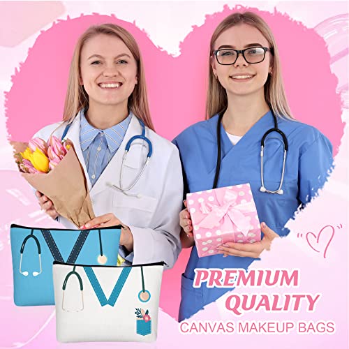 20 Pcs Nurse Cosmetic Bags with Zipper - Appreciation Gifts for Nurses