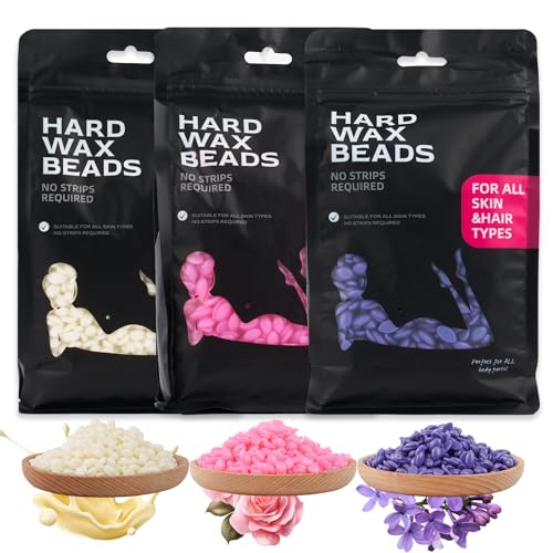 Hard Wax Beads Kit for Hair Removal - Multi-Color 3lbs for Body & Face