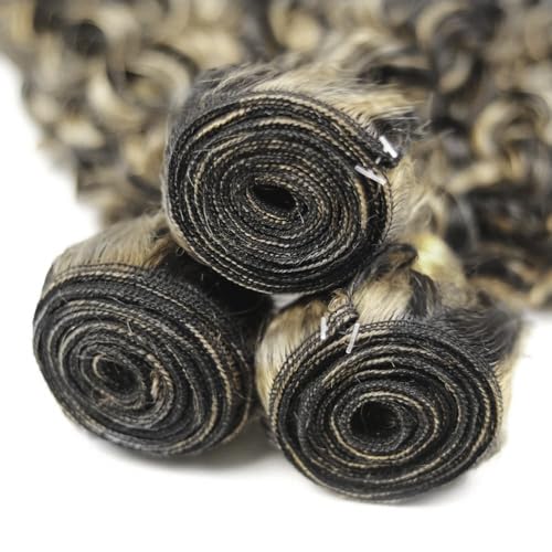 Blonde P1B/613 Kinky Curly Hair Bundles - Unprocessed Brazilian Virgin Hair 18/20/22 Inch - 3 Bundles