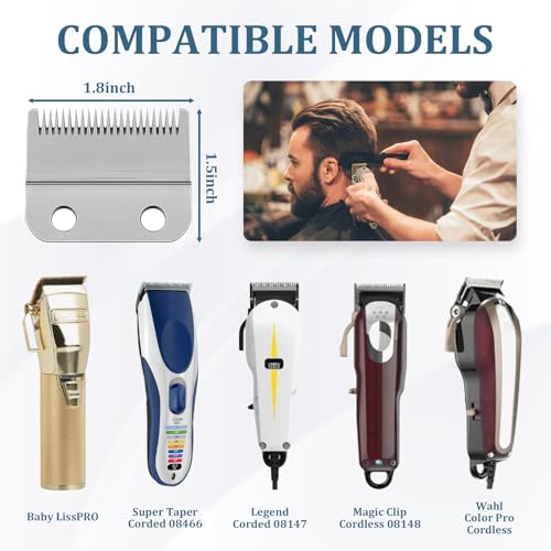 CR8GR8 Clipper Guards Set, Compatible with Wahl Hair Clippers, Guard Number: #1/2, #1, #1 1/2, #2 (Length: 1/16", 1/8", 3/16", 1/4")