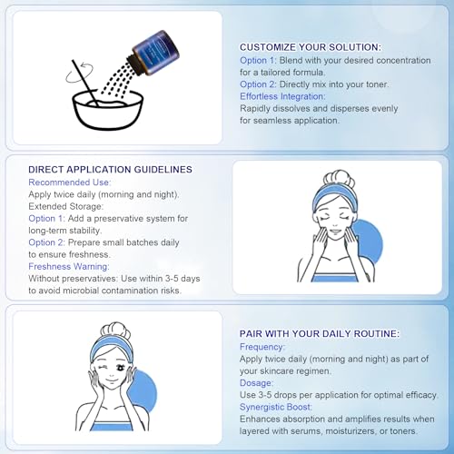 GHK-Cu Copper Peptide Powder 99.9% Pure -Cosmetic Grade Blue Copper Peptide for Anti-Aging & Skin Repair -Ultra-Fine Soluble Crystals£¨1G£©