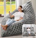 Hobestluk 3-in-1 Convertible Large Bean Bag Chair for Adults with Removable Cover