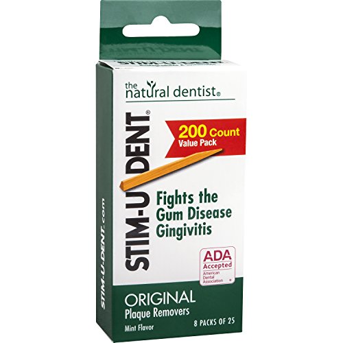 Plaque Removers Wooden Interdental Picks Mint Flavored 200 Count Box - Pack of 6