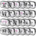 Abbylike 24 Pcs Cheer Gifts Cosmetic Bag 7 x 4.7 x 2.4'' Makeup Bag Cosmetic Toiletry Zipper Pouch Clear Zipper Case for Cheerleaders Women(Volleyball)