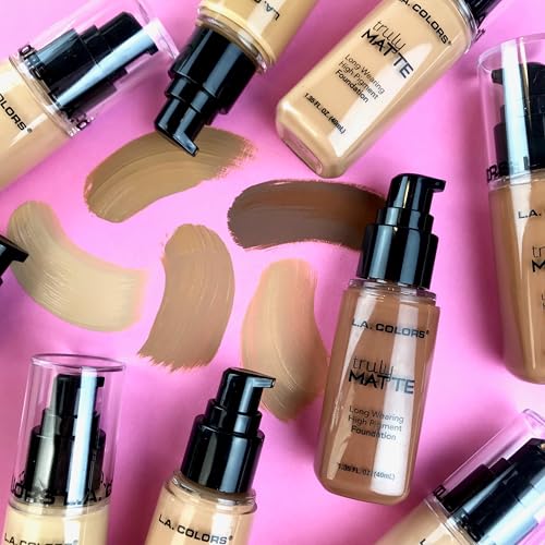 L.A. COLORS Truly Matte Foundation, Warm Caramel CLM362