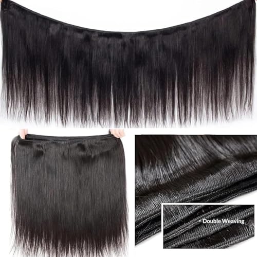 Natural Black Straight Human Hair Bundles 16 Inch - 1 Bundle Virgin Brazilian Hair
