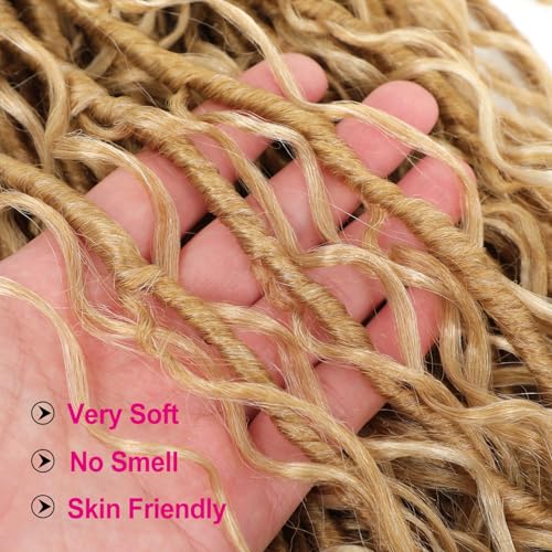 Goddess Locs Crochet Hair 18 Inch 7 Packs Faux Bohemian Locs for Women