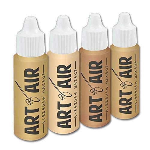 4-Piece Water-Based Airbrush Foundation Set for Flawless Complexion