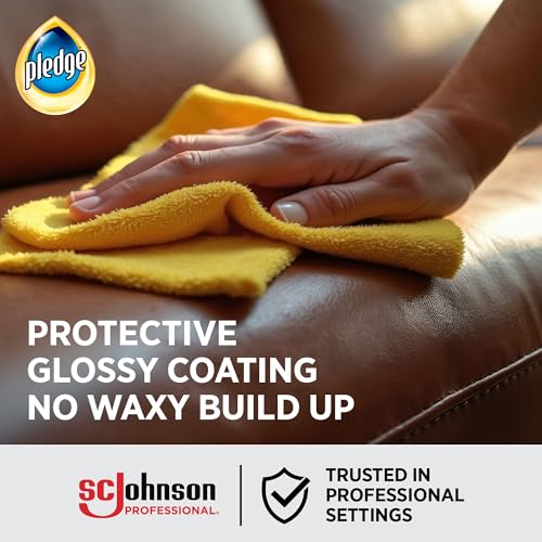 Enhancing Lemon Surface Polish Spray - 12 Pack for Commercial Cleaning
