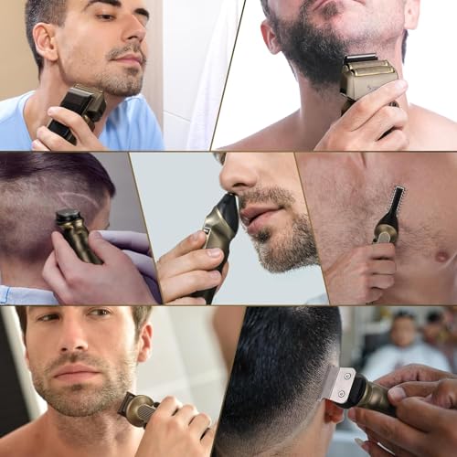 Men's Electric Foil Shaver & Beard Trimmer Kit Waterproof Cordless Grooming