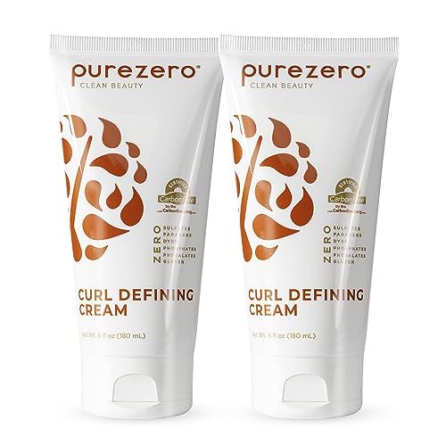 Curl Cream for Defined Moisturized Curls - Vegan & Sulfate-Free 6oz Duo