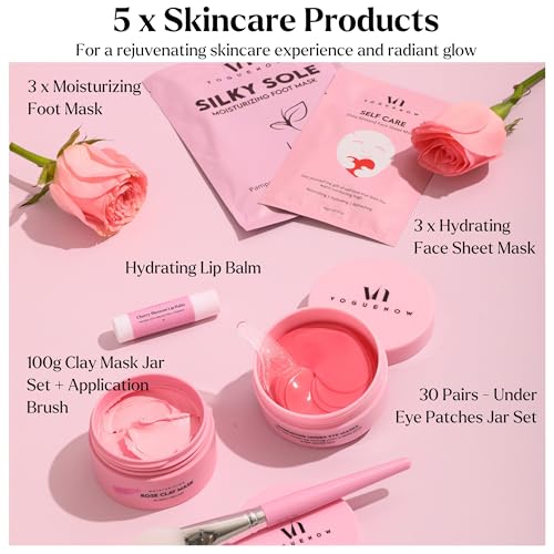 Spa Gifts for Women- Premium Self Care Spa Kit With Bath, Skin Care Sets & Self Care Items For Women - Ultimate Pampering Skin Care Set - Birthday Gifts - Spa Gift Baskets (Pack of 20)
