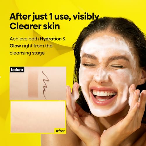 Citrus Vitamin C Glow Facial Cleanser 2 Pack - Green Lemon Extract, Gentle Foaming, 150ml