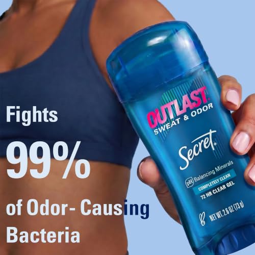 Women’s 72-Hour Clear Gel Antiperspirant Deodorant with PH Minerals, Pack of 4