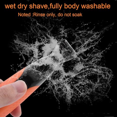 Men's Body Hair Trimmer and Grooming Kit - Wet Dry Groin, Face, Beard, Head Shaver