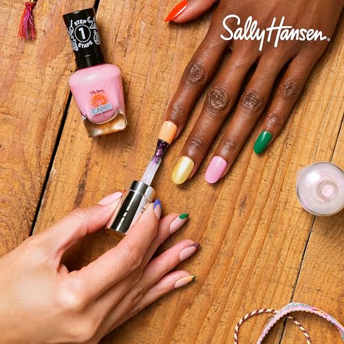 Sally Hansen Miracle Gel¢â, Summer Camp Campfire Song, Long Lasting, Gel-Like Formula, No UV Lamp Needed, Red Nail Polish