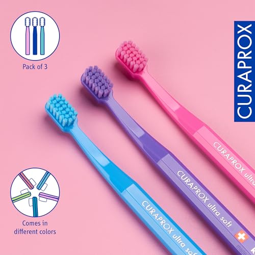 Curaprox Kids Ultra Soft Toothbrush 3-Pack - Swiss Made Pediatric Oral Care