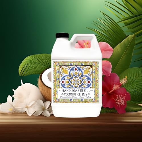 Home & Body Hand Soap Refill Set - White Jasmine & Coconut Citrus, 128 Fl Oz, 2-Pack