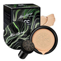 Air Cushion CC Cream Mushroom Head Foundation, Moisturizing BB Cream Concealer, Long-Lasting & Waterproof Makeup Base Primer, Even Skin Tone for All Skin Types (Natural)