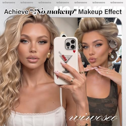 wiwoseo Flora Lash Clusters 10-14mm Flaunt Lash Clusters D Curl Short Lashes Clusters Wispy Individual Lashes Flaunt Lashes Clusters Short Eyelash Clusters Natural Lashes Cluster for Daily Makeup