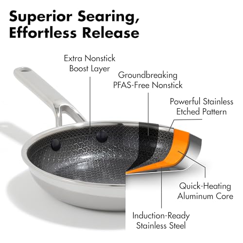 12-Inch Nonstick Wok with Lid - PFAS-Free Ceramic Stir-Fry Pan for All Cooktops
