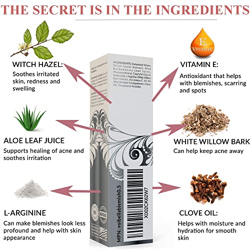 VOIBELLA Acne Spot Treatment Serum for Pimples & Redness, Gentle Skin Care