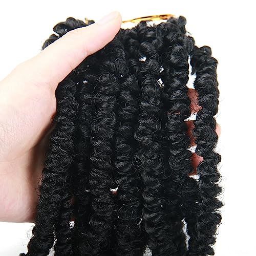 14 Inch Passion Twist Crochet Hair - Short Bohemian Wave 8 Pack - 1B# Variation