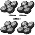 4 Pack Head Shaver Replacement Blades, 5 - Blade Shaver Replacement Heads for Bald Men Freedom Shaving, Head and Face Electric Razor Refills, with 3 Cleaning Brush