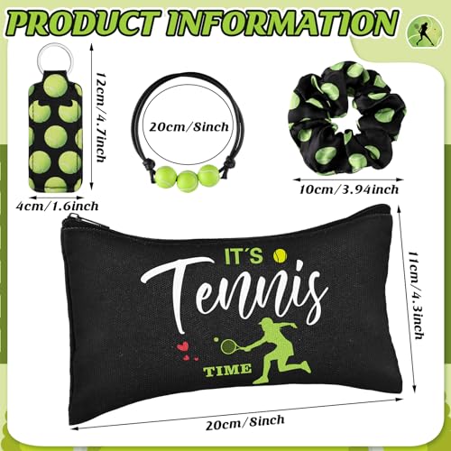 Tennis Party Favors Set with Scrunchies Bracelets Lipsticks & Keychains - Women Gifts