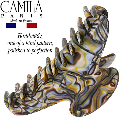 Camila Paris Onyx 4.25-inch French Hair Claw Clip for Thick & Curly Hair