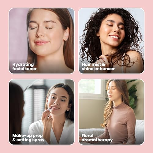 Rose Water Spray for Face & Hair ? Pure USDA Organic Rosewater Toner ? Refreshing Mist for Skin Care, Makeup & Locs ? Natural Rose Scent, 4 Oz