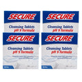 Secure Denture Cleaning Tablets - 128 Count, Pack of 4 (32 Tablets per Pack) for Retainers & Nightguards