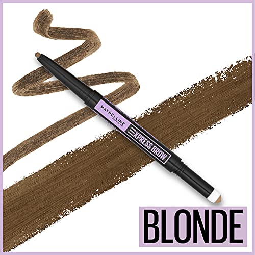 Maybelline Express Brow 2-In-1 Blonde & Light Blonde Pencil and Powder Eyebrow Makeup, 1 Count Each