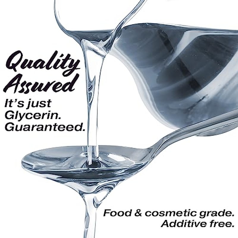 MAXTITE Pure Vegetable Glycerin - 32 fl oz - Natural Food Grade for Cosmetics, Skin, Hair, Crafts, Cooking and More - from USA Seed Oils