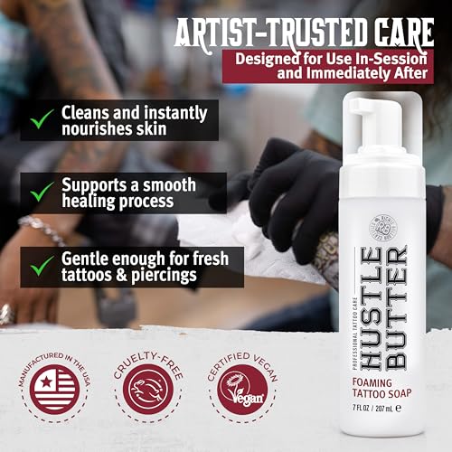 Hustle Butter Tattoo Aftercare Balm 5oz 2-Pack + Tattoo Soap Set
